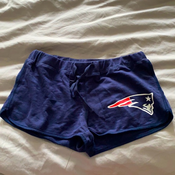 PINK 5th & ocean Blue Short Shorts NE Patriots M - Picture 2 of 5
